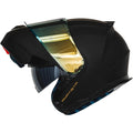 HAX Amatista Modular Flip-Up Dual Visor Motorcycle Helmet DOT/ECE Approved, Lightweight, Comfortable, and Stylish Helmet for Men and Women (Matte Black M)