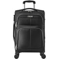 VEVOR Softside Expandable Luggage with Spinner Wheels, 20-Inch Softside Carry on Luggage, Lightweight Checked Suitcase with Expandable Zippered Pocket and TSA Lock, Black