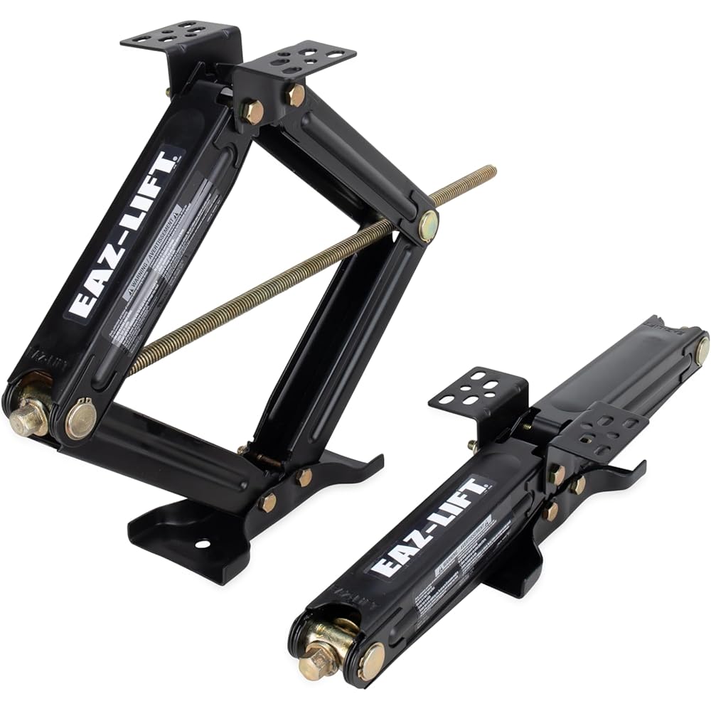 Camco EAZ-Lift 24-Inch RV Stabilizing Scissor Jacks (2-Pack, 48830)