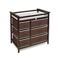 Badger Basket Modern Baby Changing Table with 6 Storage Drawers