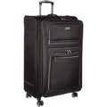 | Kenneth Cole REACTION Rugged Roamer Lightweight Softside Expandable 8-Wheel Spinner Luggage, Black, 28-Inch Checked | Carry-Ons