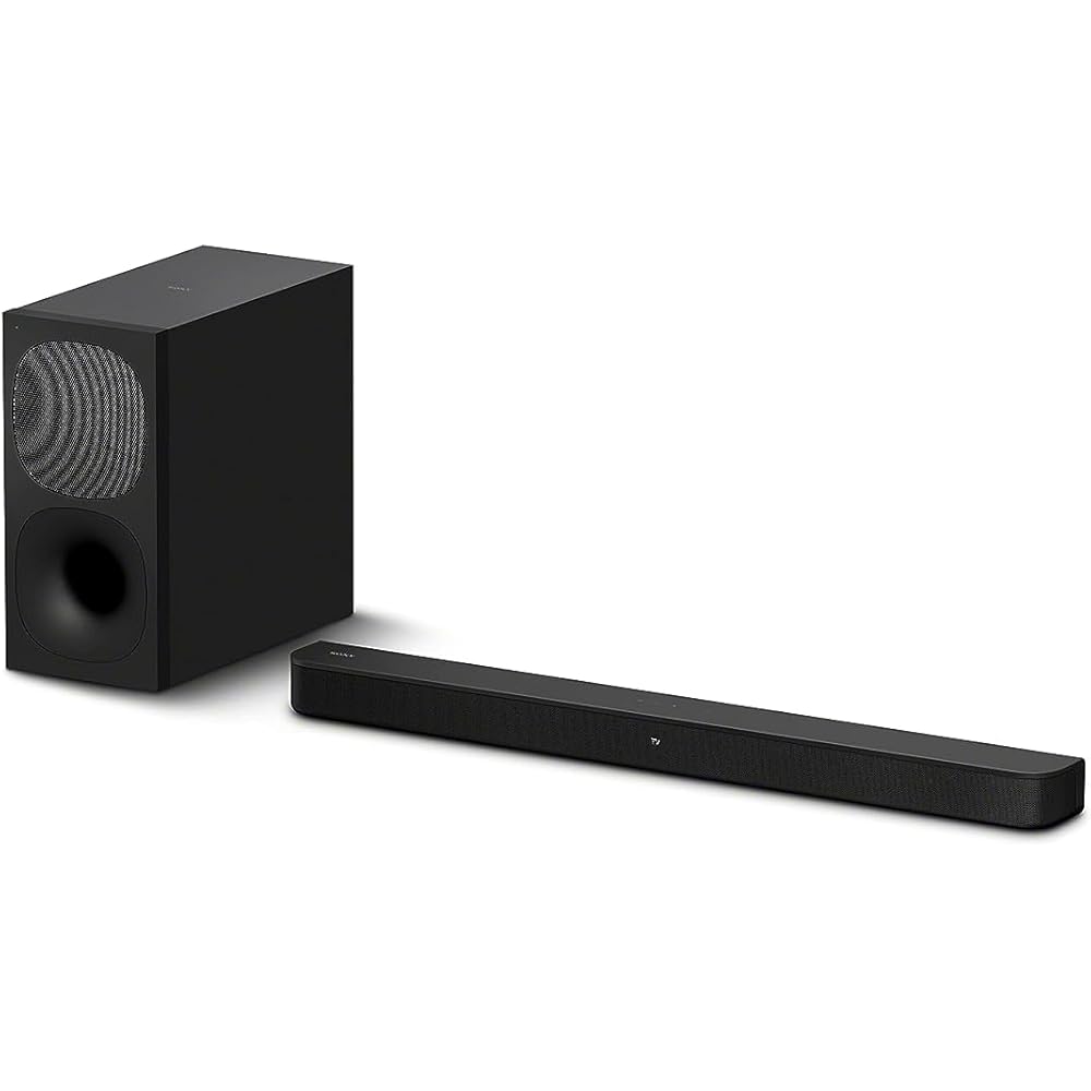 Sony HT-S400 2.1ch Soundbar with Powerful Wireless subwoofer, S-Force PRO Front Surround Sound, and Dolby Digital, Black