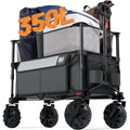 TIMBER RIDGE 350L Foldable Collapsible Utility Wagon Cart (Grey)