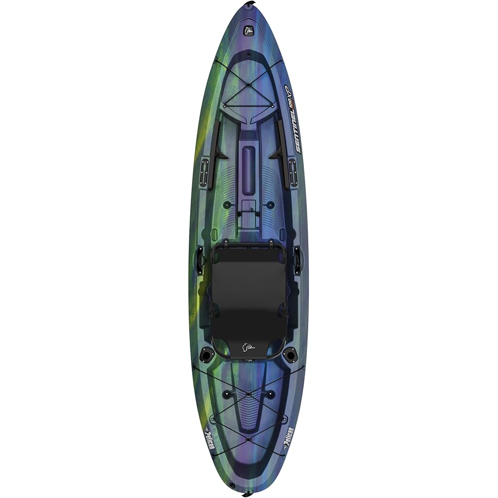 Pelican Sentinel 100XP Angler 10-Foot Sit-On-Top Fishing Kayak (Iris)
