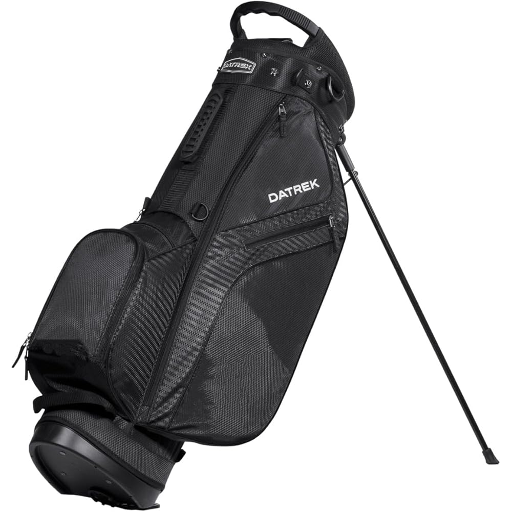 Datrek Superlite Stand Bag, 8 Way Top with Rubberized Handle, Double Shoulder Straps, Insulated Cooler Sleeve, 5 Pockets
