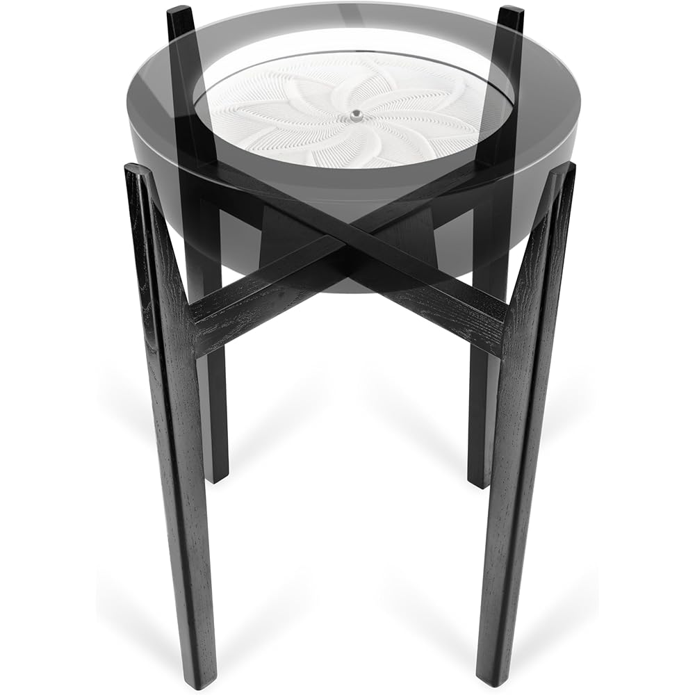 Homedics Drift 16-Inch Solid Wood Sand Table Stand (Black Walnut)