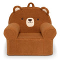Delta Children Deluxe Cozee Chair for Toddlers (Brown Teddy Bear)