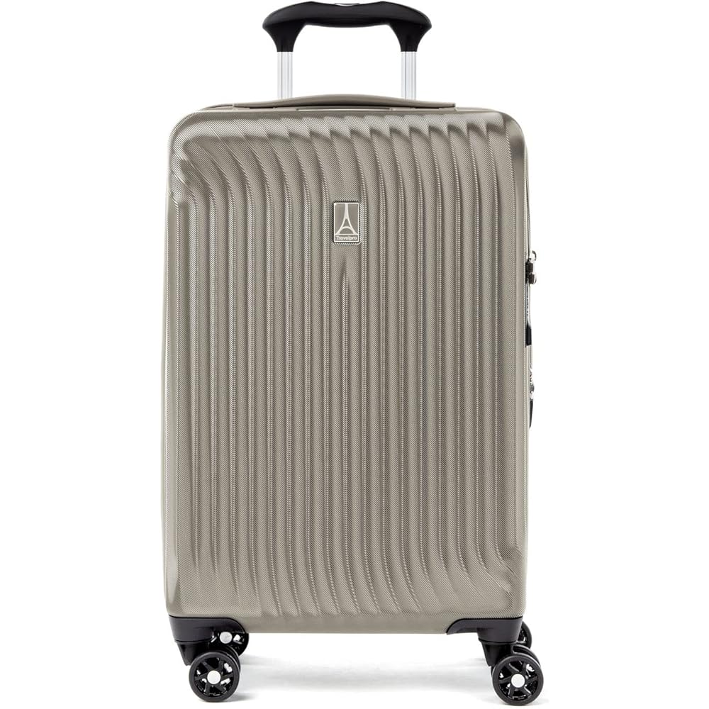 | Travelpro Maxlite Air Hardside Expandable Carry on Luggage, 8 Spinner Wheels, Lightweight Hard Shell Polycarbonate Suitcase, Champagne, Carry On 21-Inch | Suitcases