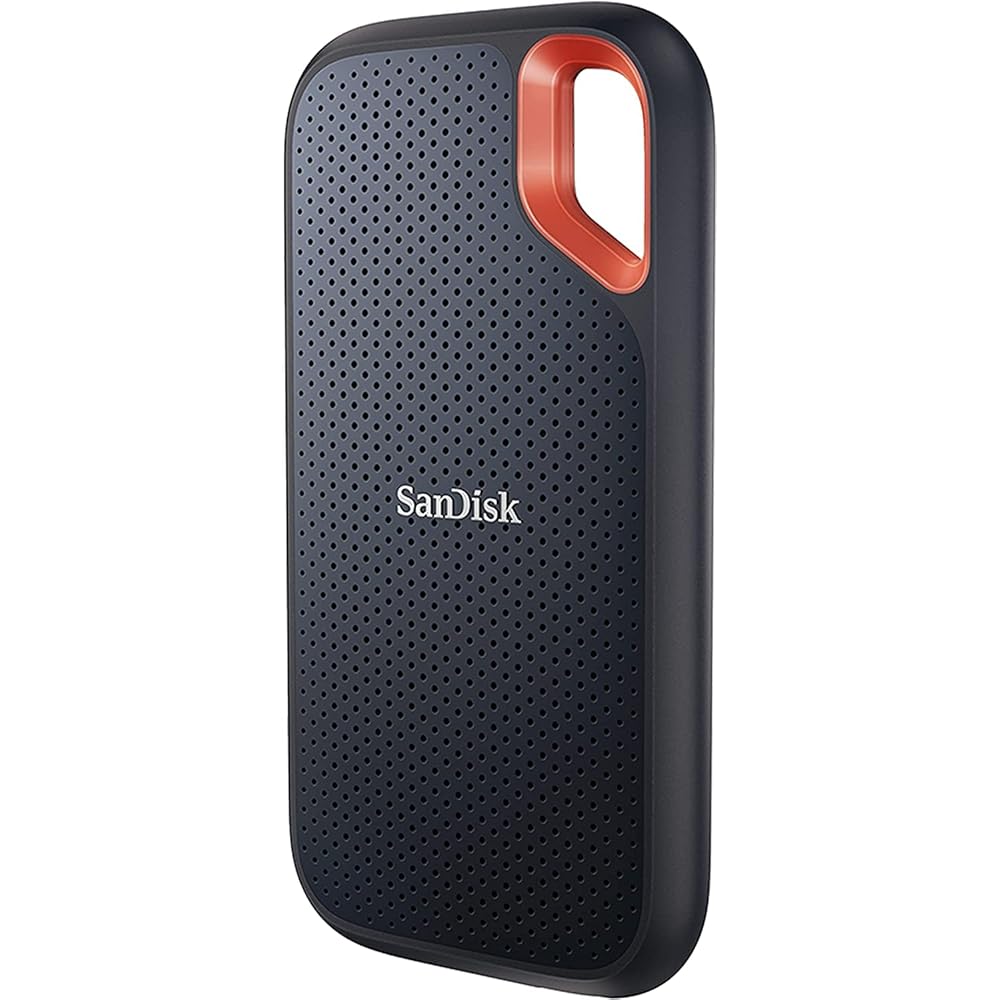 SanDisk 1TB Extreme Portable SSD Up to 1050MB/s, USB-C, USB 3.2 Gen 2, IP65 Water and Dust Resistance, Updated Firmware External Solid State Drive SDSSDE61-1T00-G25