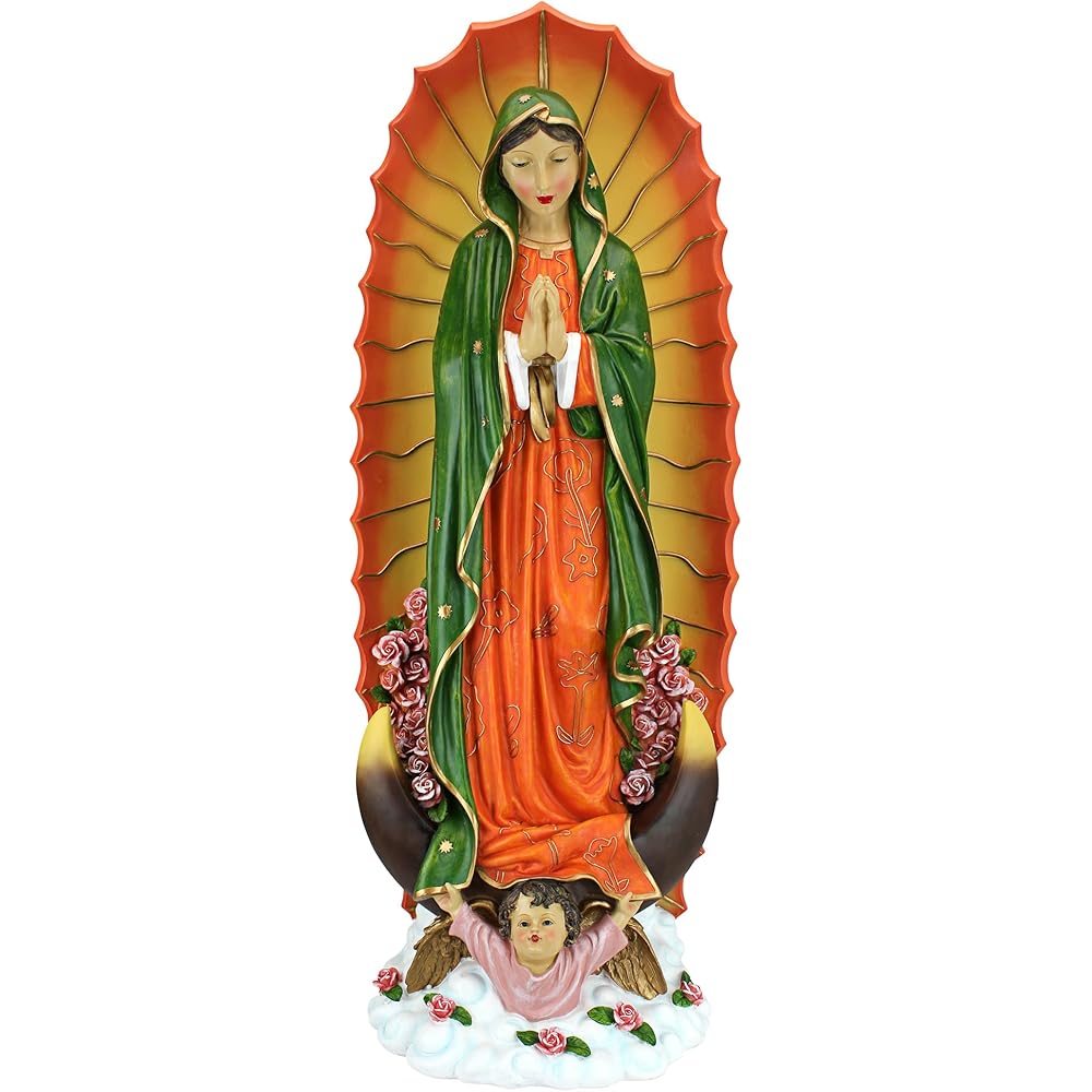 Design Toscano Virgin of Guadalupe Full Color Garden Statue (33-Inch)