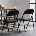 Simpli-Magic Padded Metal Folding Chairs (6-Pack, Black)