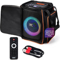 Pyle Audio Bluetooth Party Speaker True Wireless Stereo System with Powerful Bass and Clear Treble Big Speaker with Carry Bag 100W