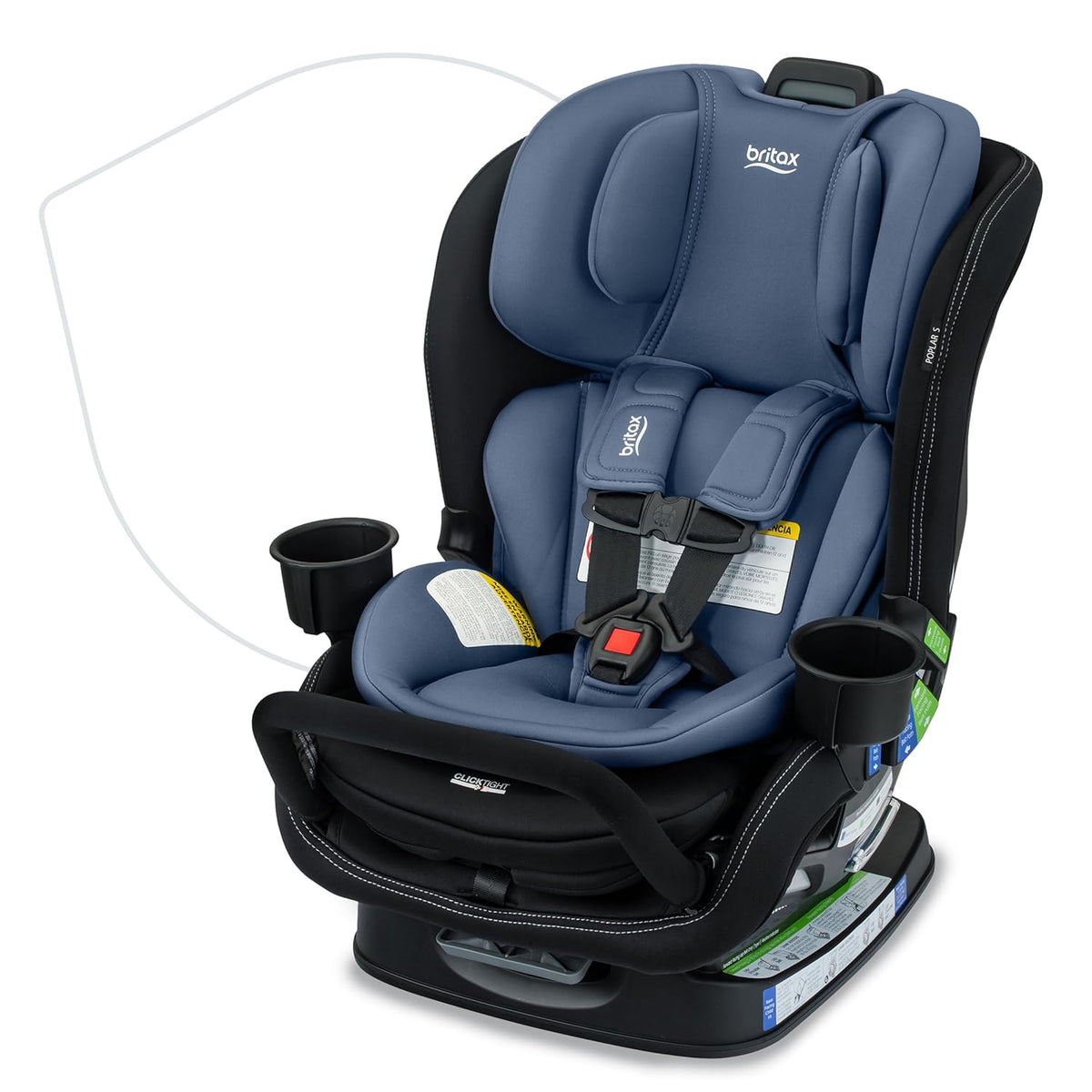 Britax Poplar S 2-in-1 Convertible Car Seat (Arctic Onyx)