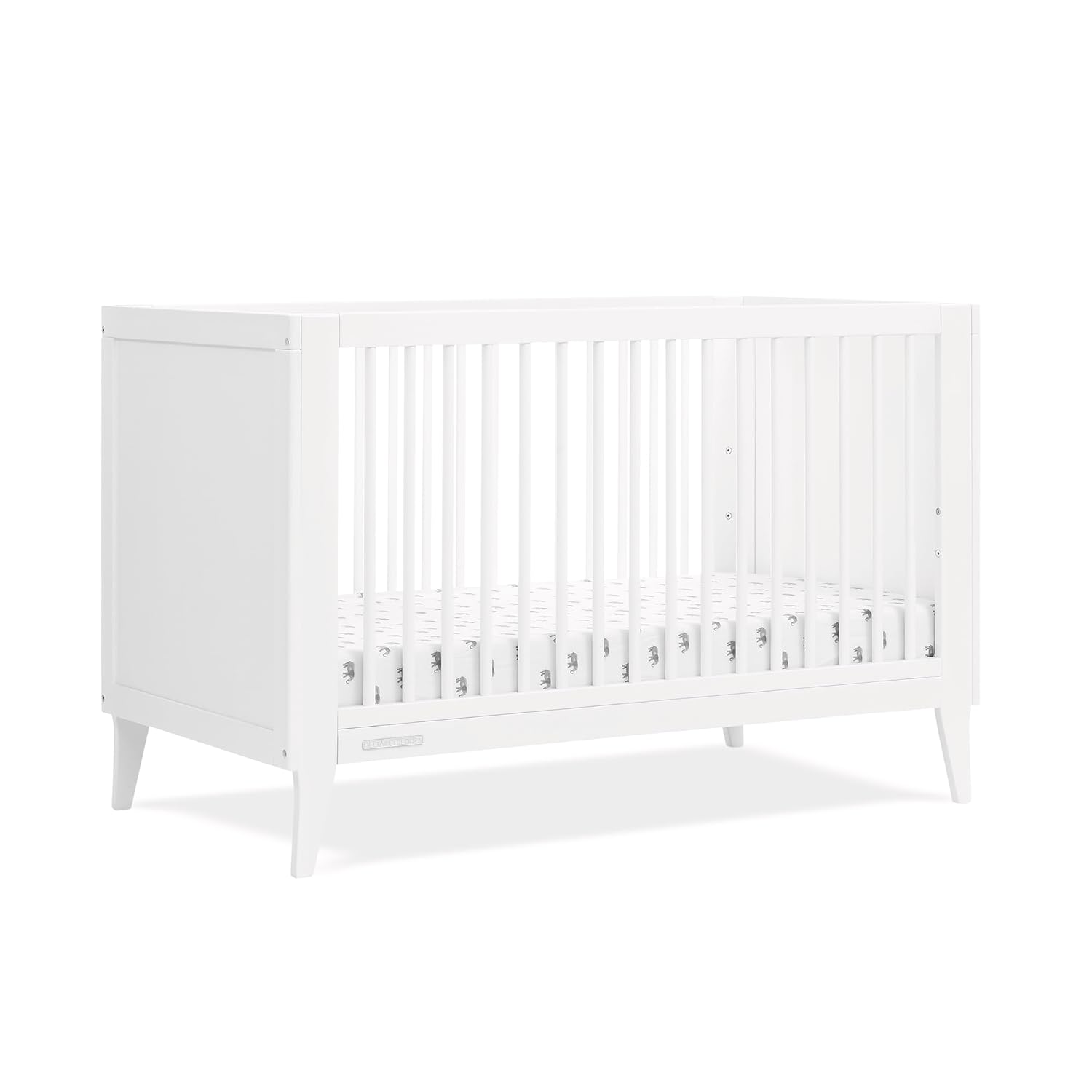 Delta Children Ollie 4-in-1 Convertible Baby Crib (Bianca White)