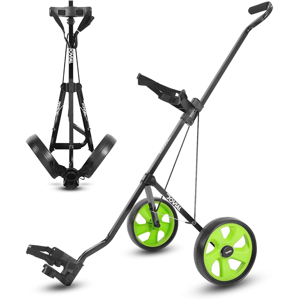 Jovial 2-Wheel Foldable Aluminum Golf Push Pull Cart