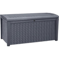 Keter Borneo 110-Gallon Outdoor Plastic Storage Box (Anthracite)