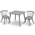 Delta Children Windsor Kids Wood Table and Chair Set (Grey)