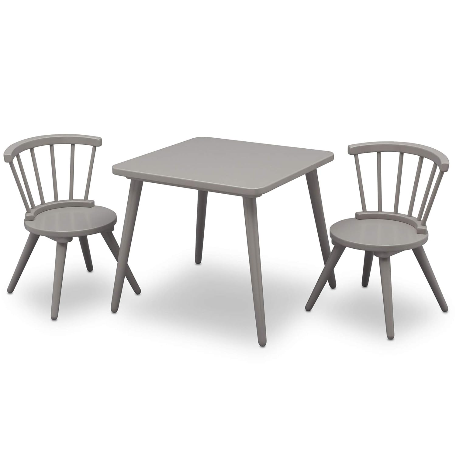 Delta Children Windsor Kids Wood Table and Chair Set (Grey)