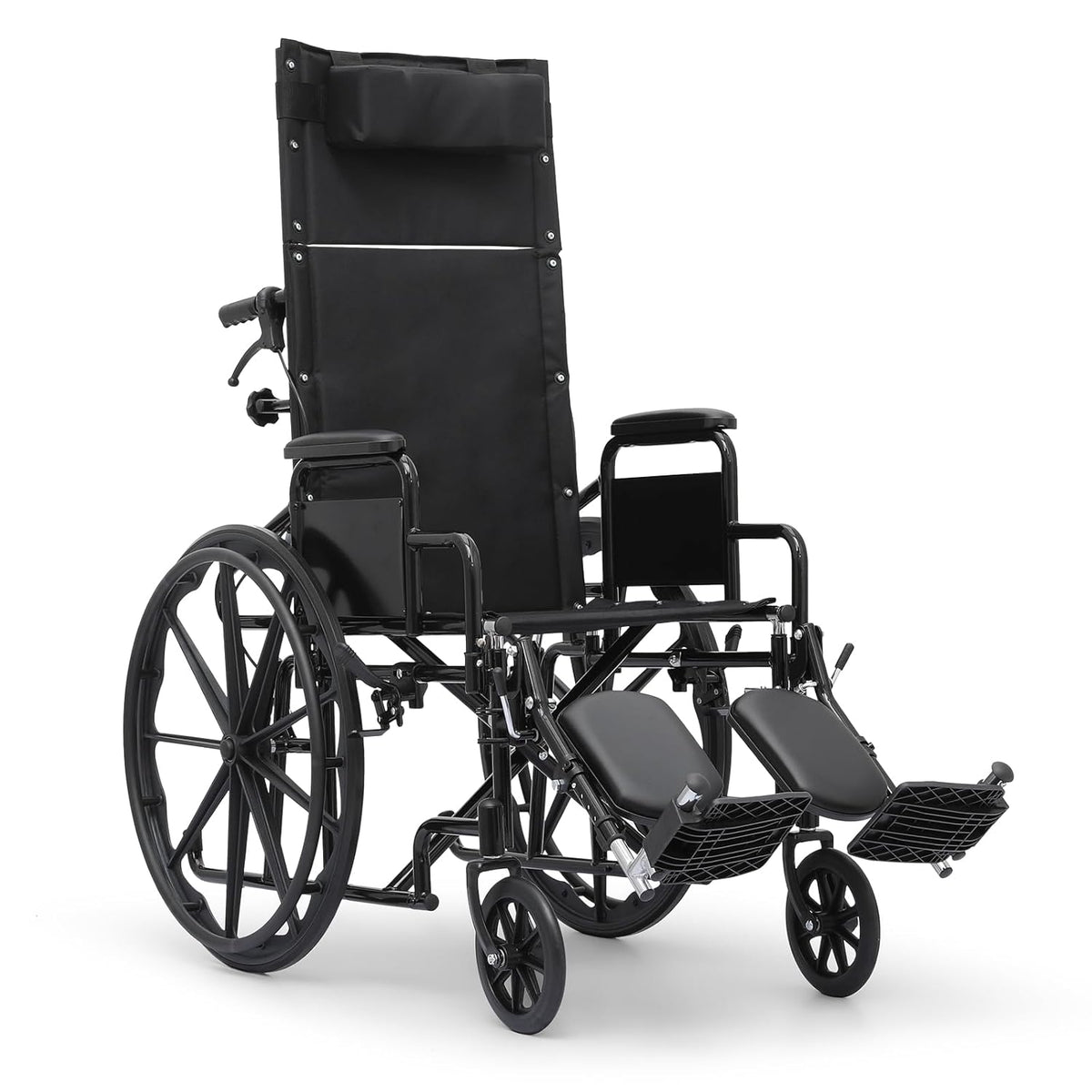 Athena Collection Reclining High-Back Transport Wheelchair for Seniors