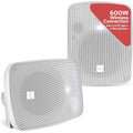 PYLE Outdoor Speakers Pair of Bluetooth Waterproof Wireless Speakers 600 Watt 2-Way Full Range Stereo Speaker, Marine Grade Weatherproof, Wall/Ceiling Universal Mounting Home, Boat, Patio Pool
