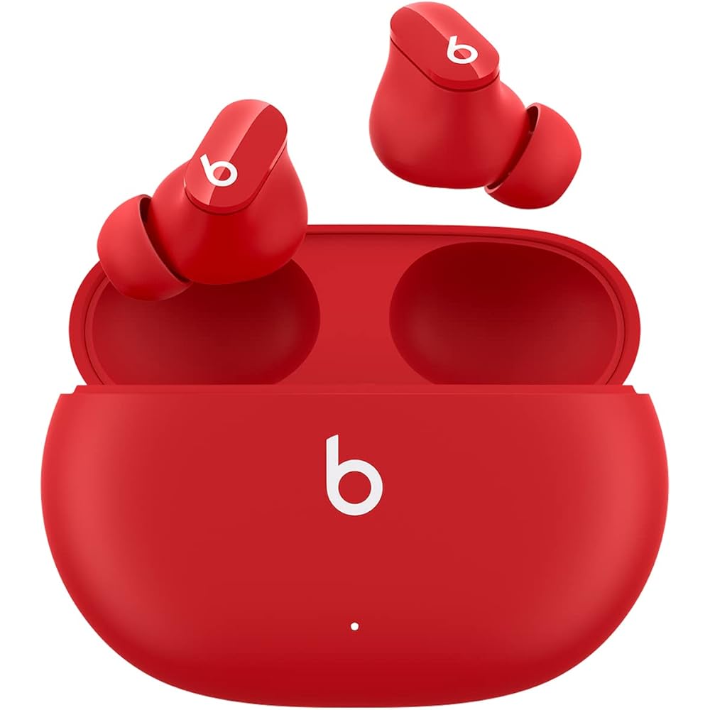 Beats Studio Buds True Wireless Noise Cancelling Earbuds Compatible with Apple &amp; Android, Built-in Microphone, IPX4 Rating, Sweat Resistant Earphones, Class 1 Bluetooth Headphones Red