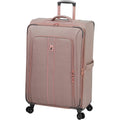 | LONDON FOG Newcastle Softside Expandable Spinner Luggage, Rose Charcoal Herringbone, Checked-Large 28-Inch | Carry-Ons