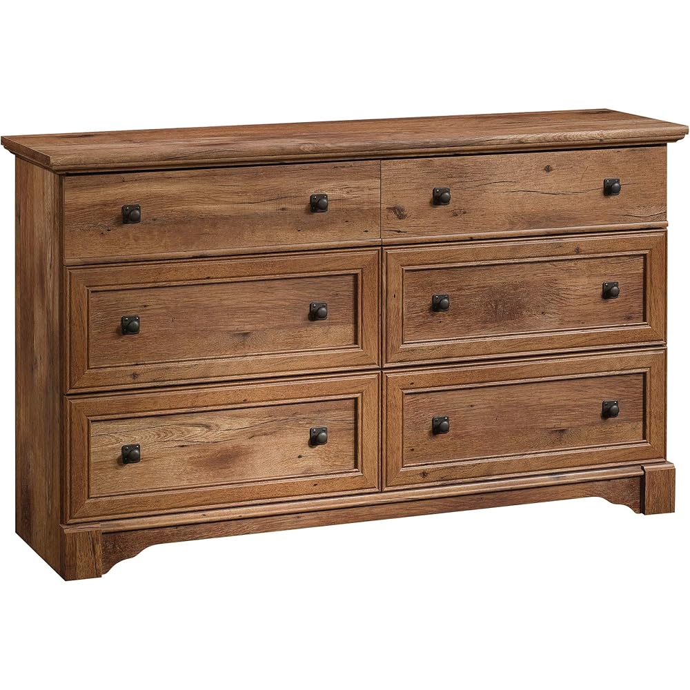 Sauder Palladia Dresser, Vintage Oak finish
