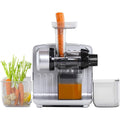 Omega Juicer Cold Press 365 Slow Masticating Vegetable and Fruit Juice Extractor and Nutrition System Makes Nut Milks Baby Food and Sorbets, 80-RPM Slow Juicer with On-Board Storage, 200-Watts, Silver