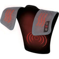 Homedics Vibration Heated Shoulder Massager Wrap, Comfort Pro Elite, Soft Fabric, Tension Relief, 2 Speeds &amp; Styles, Long, NMS-450H