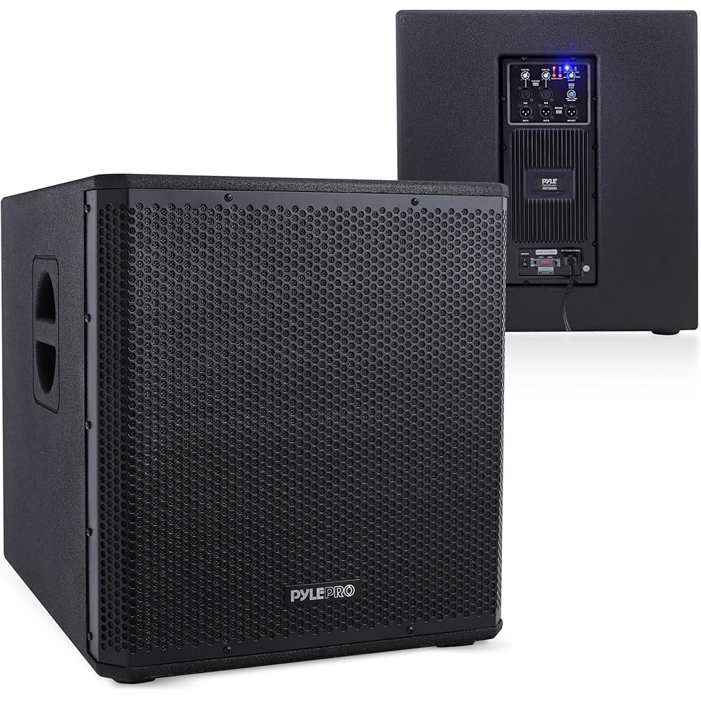 Pyle 18-Inch 3000W Active Powered Pro DJ Subwoofer with DSP
