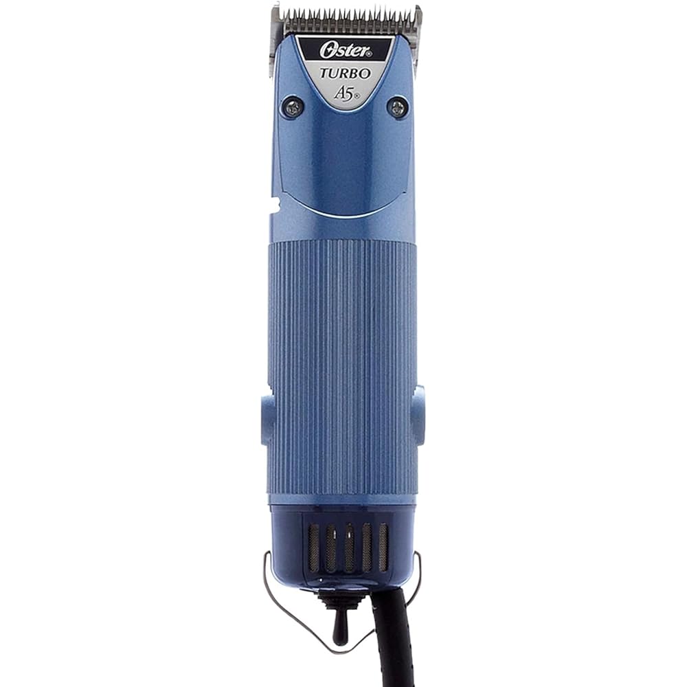 Oster A5 Hair Clippers for Dog, Cat, and Pet Grooming with 2 Speed Settings and Detachable Blade, Blue