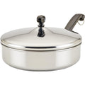 Farberware Classic Stainless Steel Fry Lid, Saute Pan (2.75 Quart), SilverSkillets