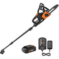 Worx WG323 20V Power Share 10" Cordless Pole/Chain Saw with Auto-Tension (Battery &amp; Charger Included)