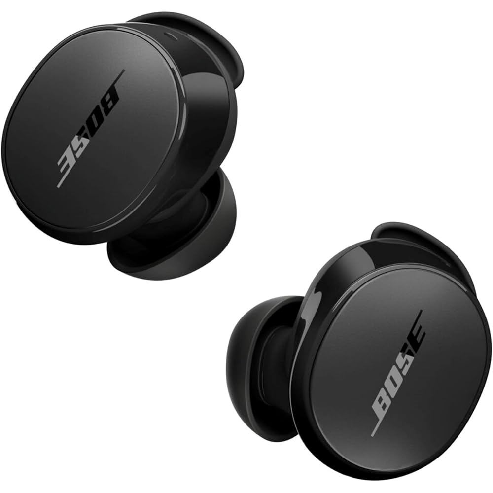 Bose QuietComfort Bluetooth Earbuds, True Wireless Earbuds with Active Noise Cancellation and Mic, Deep Bass, IPX4 Rating, Up to 8.5 Hours of Playtime, Black