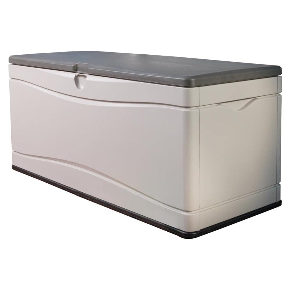 Lifetime 60012 Extra Large Deck Box, 130 Gallon, Desert Sand/Brown