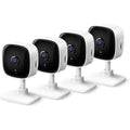 TP-Link Tapo 2K Security Camera for Baby Monitor, Dog Camera w/Motion Detection, 2-Way Audio Siren, Night Vision, Cloud &amp; SD Card Storage, Works w/Alexa &amp; Google Home, 4-Pack (Tapo C110P4)
