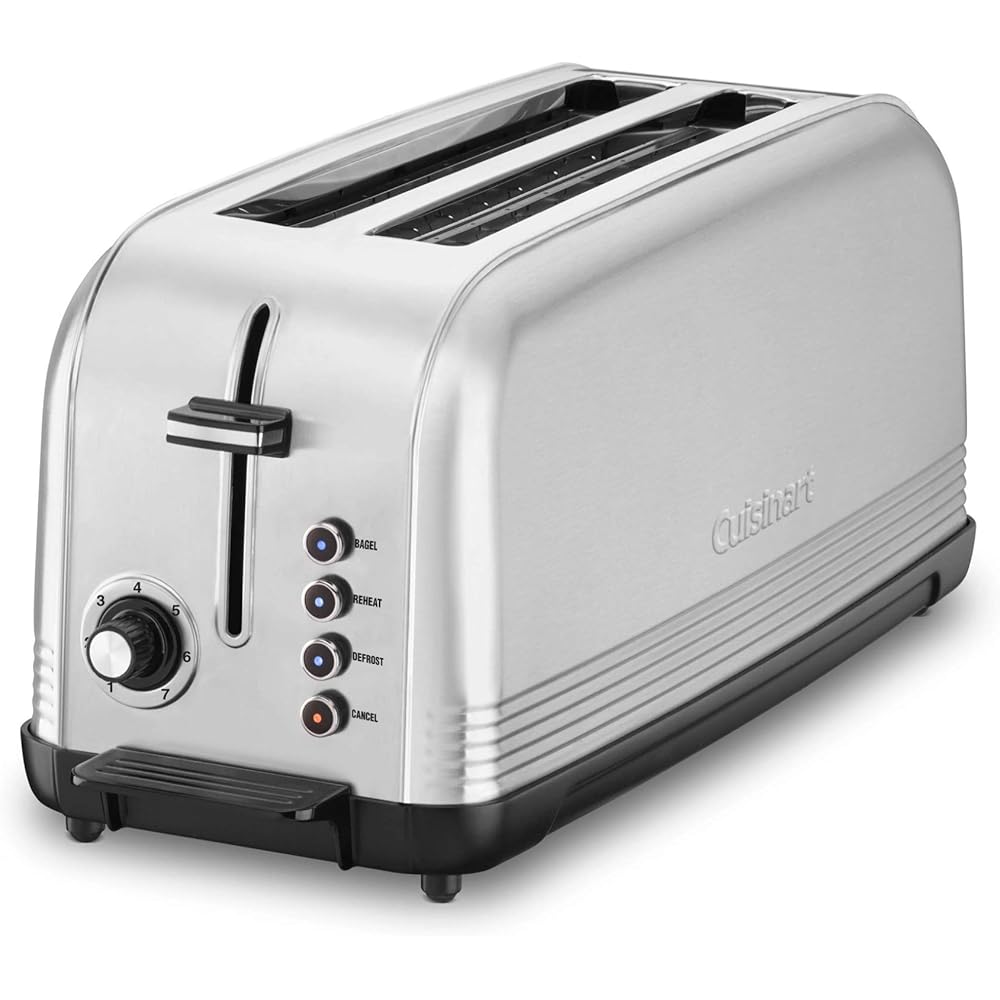Cuisinart CPT-2500 Long Slot Toaster, Stainless Steel, Silver, 2-slice long slot