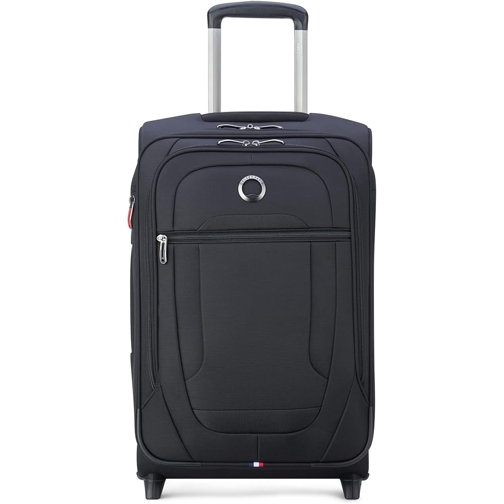 | DELSEY PARIS Helium DLX Softside Expandable Luggage with 2 Wheels, Black, Carry on 21 Inch | Carry-Ons
