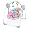 Bright Starts Pink Paradise Portable Compact Automatic Baby Swing