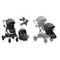 Evenflo Pivot Xpand Modular Travel System with LiteMax Infant Car Seat