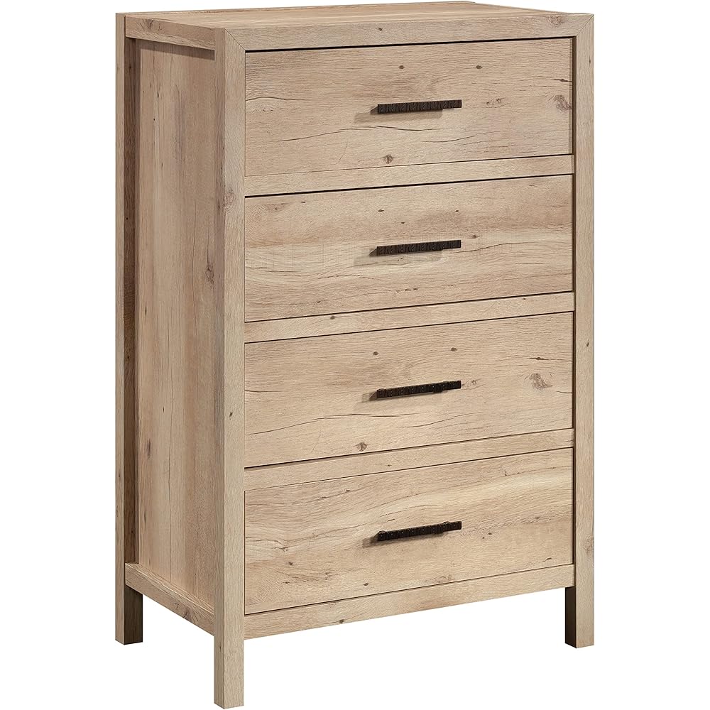 Sauder Pacific View 4-Drawer Bedroom Chest, Prime Oak Finish
