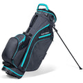 Datrek Go Lite Hybrid Golf Stand Bag, 14 Way Top with Full Length Individual Dividers, Lightweight, Removable Dual Shoulder Straps, 6 Pockets, Charcoal/Turqouise/Black