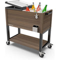 Permasteel 80-Quart Rolling Patio Party Cooler Box