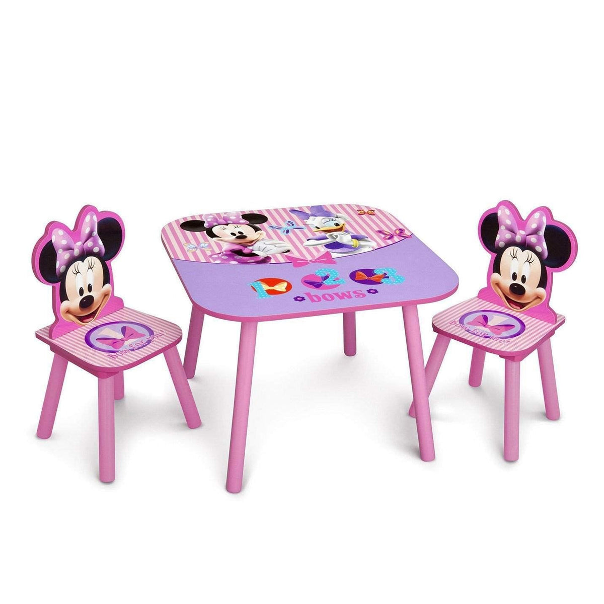 Delta Children Disney Minnie Mouse 3-Piece Kids Table and Chair Set