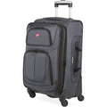 | SwissGear Sion Softside Expandable Luggage, Dark Grey, Carry-On 21-Inch | Carry-Ons