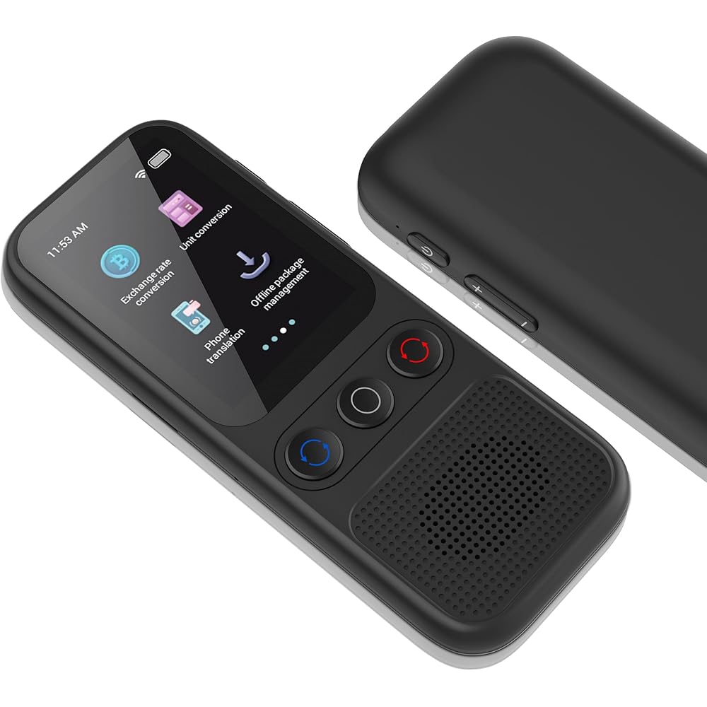 Language Translator Device, 138 Languages Supported, Instant Offline Language Translator Device, Voice Translator Offline, Portable Two-Way Real-Time Language Translator for Travel Business Learning