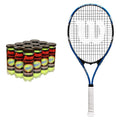 Wilson Tour Slam Lite Tennis Racket Bundle with Penn Tennis Balls (36-Pack)