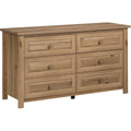 Sauder Hillmont Farm 6-Drawer Dresser, Timber Oak Finish