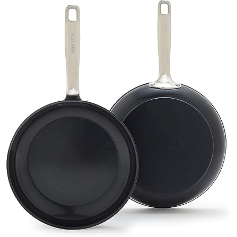 GreenPan Chatham Prime Midnight Ceramic Nonstick Skillet Set