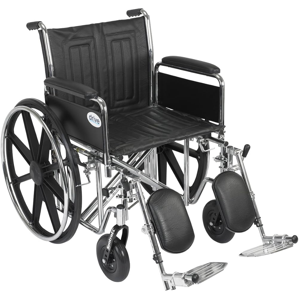 Drive Medical Sentra EC Heavy-Duty Bariatric Transport Wheelchair